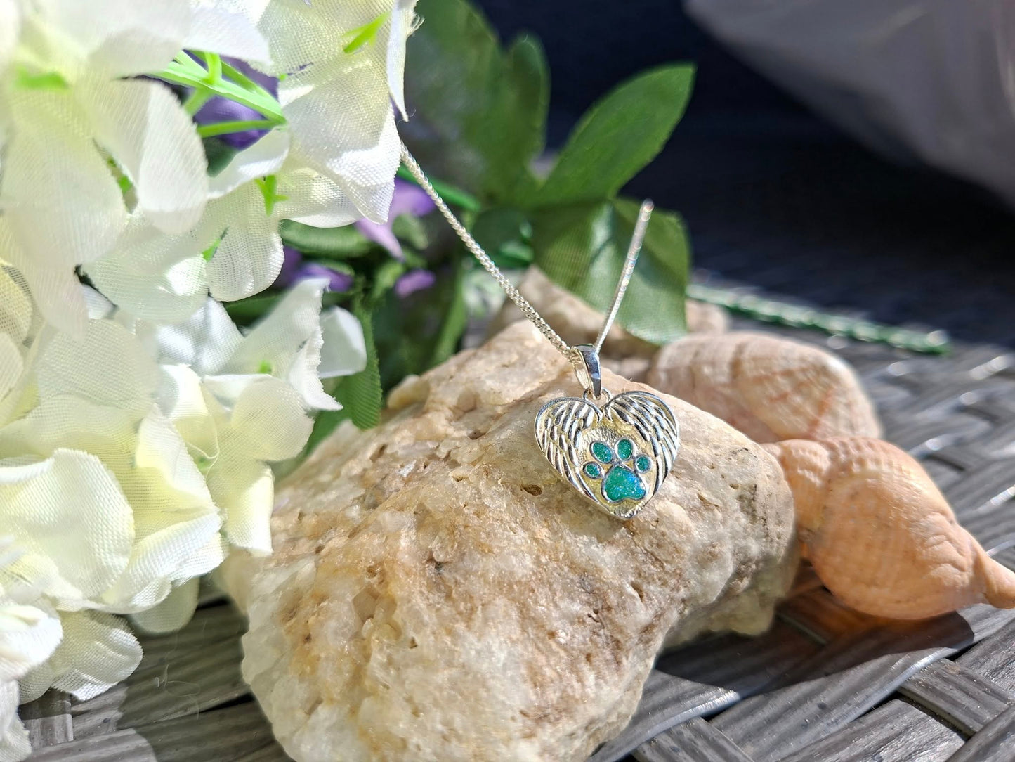 Nysa Pendant - 925 Silver Memorial Necklace w/ Inclusions