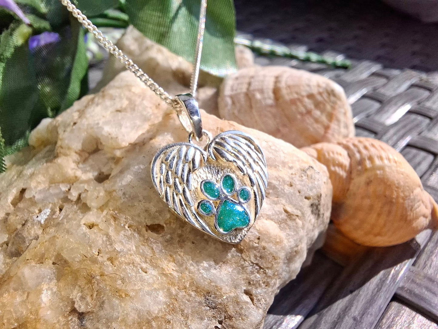 Nysa Pendant - 925 Silver Memorial Necklace w/ Inclusions