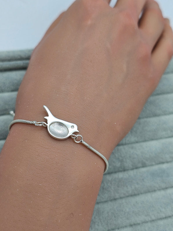 Noctis Bracelet - 925 Silver Memorial Bracelet w/ Inclusions