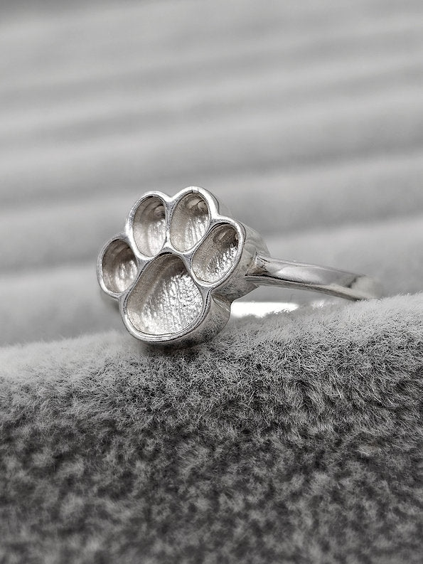 Canis Ring - 925 Silver Memorial Ring w/ Inclusions