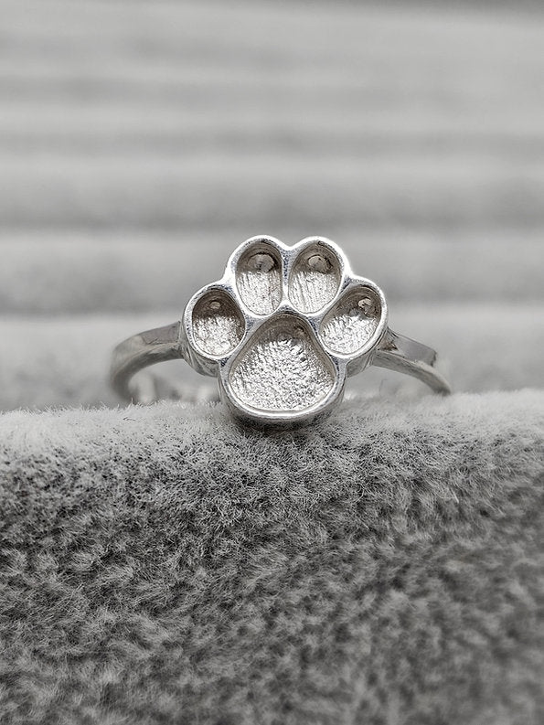 Canis Ring - 925 Silver Memorial Ring w/ Inclusions