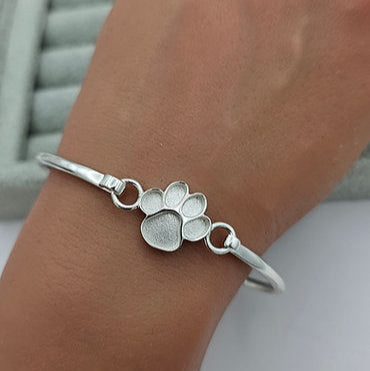 Lupas Bangle - 925 Silver Memorial Bangle w/ Inclusions