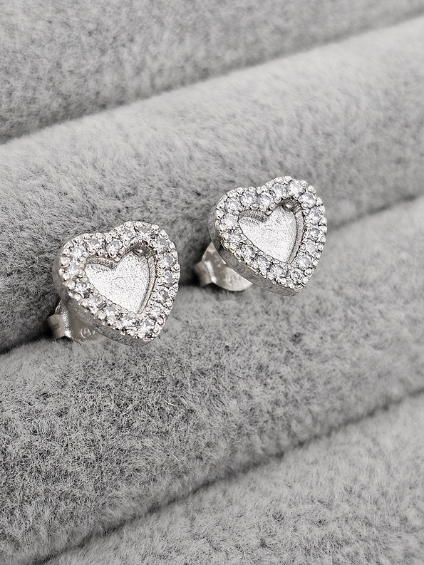 Althea Earrings - 925 Silver Memorial Earrings w/ Inclusions