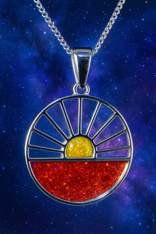 Nerinae Pendant - 925 Silver with Inclusions