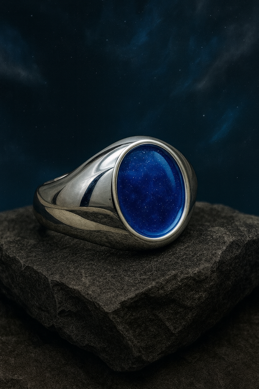 Solarae Gents Memorial Ring - Ashes, hair or fur inclusions