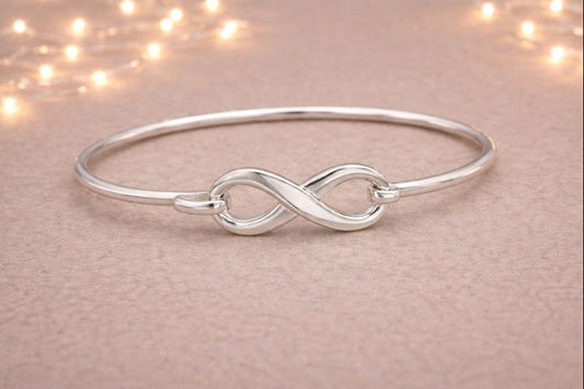 Asteria Bangle - 925 Silver Memorial Bangle w/ Inclusions