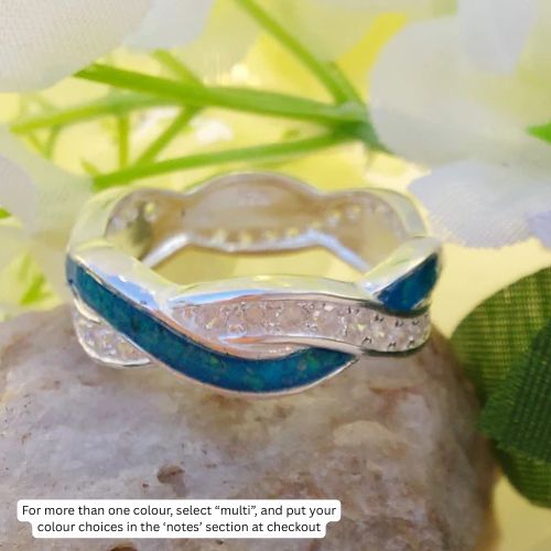 Selene Ring - 925 Silver Memorial Ring w/ Inclusions