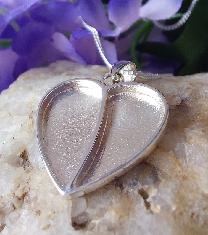 Oriel Pendant - 925 Silver Memorial Necklace w/ Inclusions