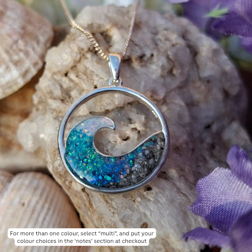 Thalassa Pendant - 925 Silver Memorial Necklace w/ Inclusions