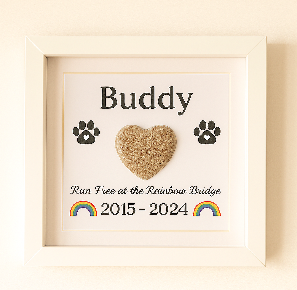 Pet Cremation Ashes Framed Keepsake