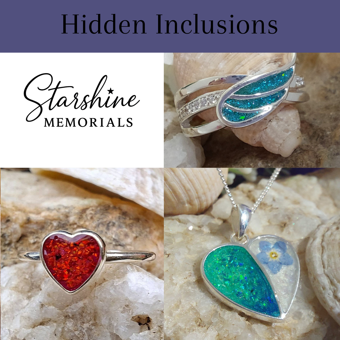 Callista Pendant - 925 Silver Memorial Necklace w/ Inclusions