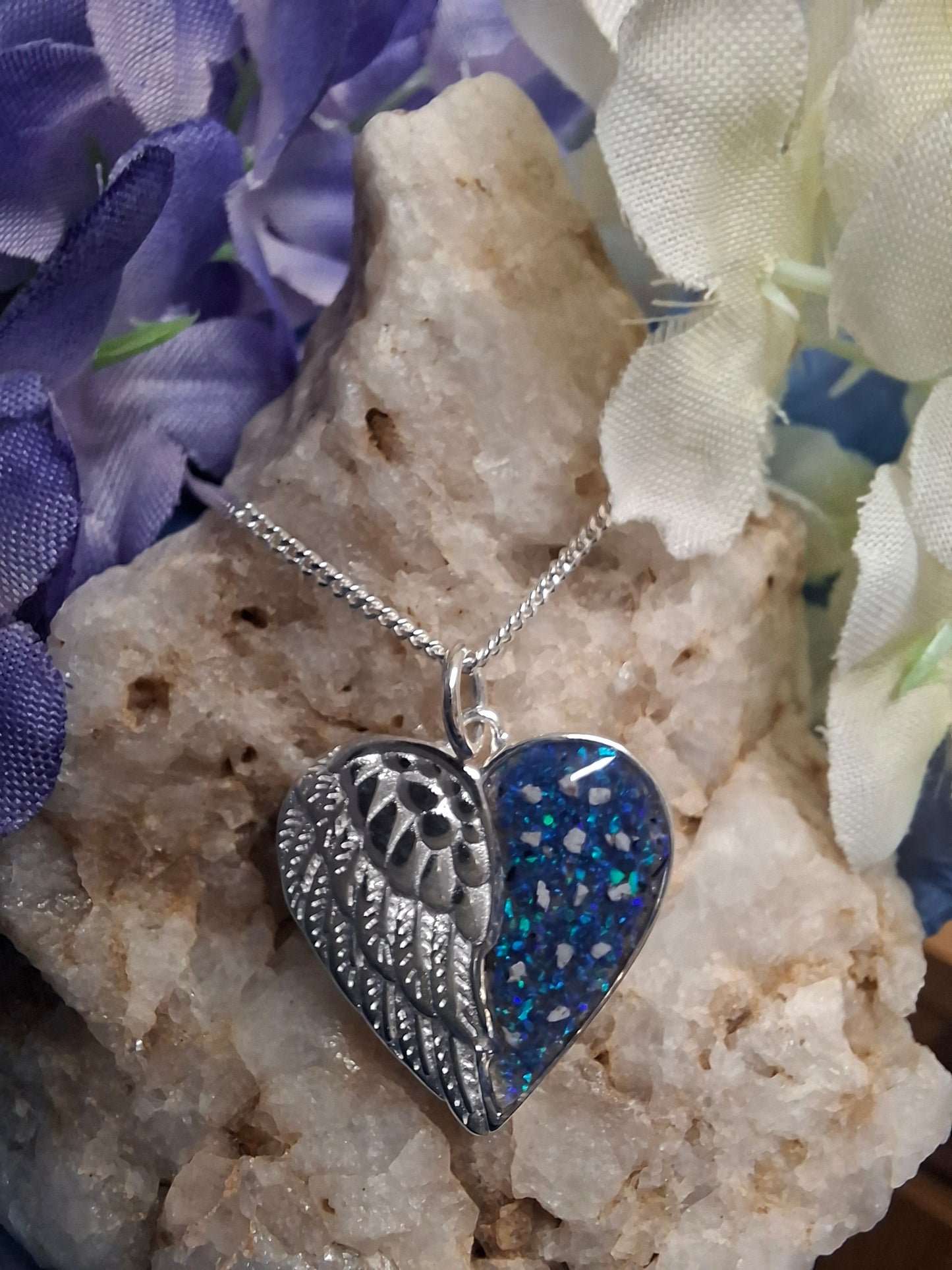 Callista Pendant - 925 Silver Memorial Necklace w/ Inclusions