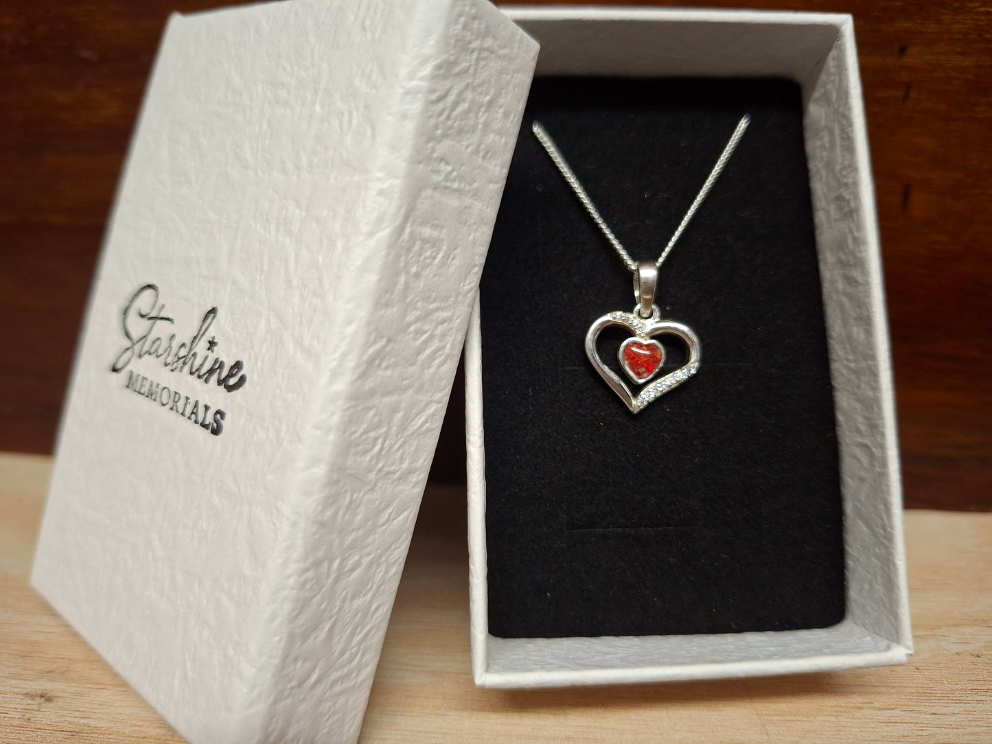 Celestria Pendant - 925 Silver Memorial Necklace w/ Inclusions