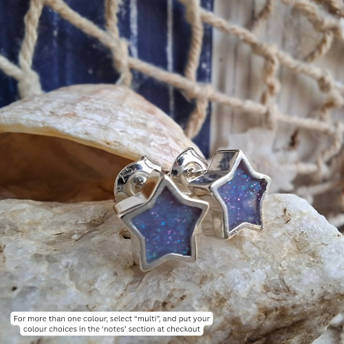 Lunara Earrings - 925 Silver Memorial Earrings w/ Inclusions