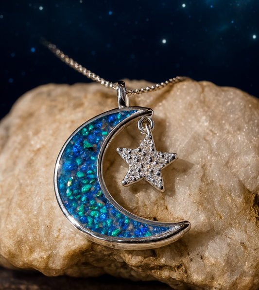 Artemis Pendant - 925 Silver Memorial Necklace w/ Inclusions