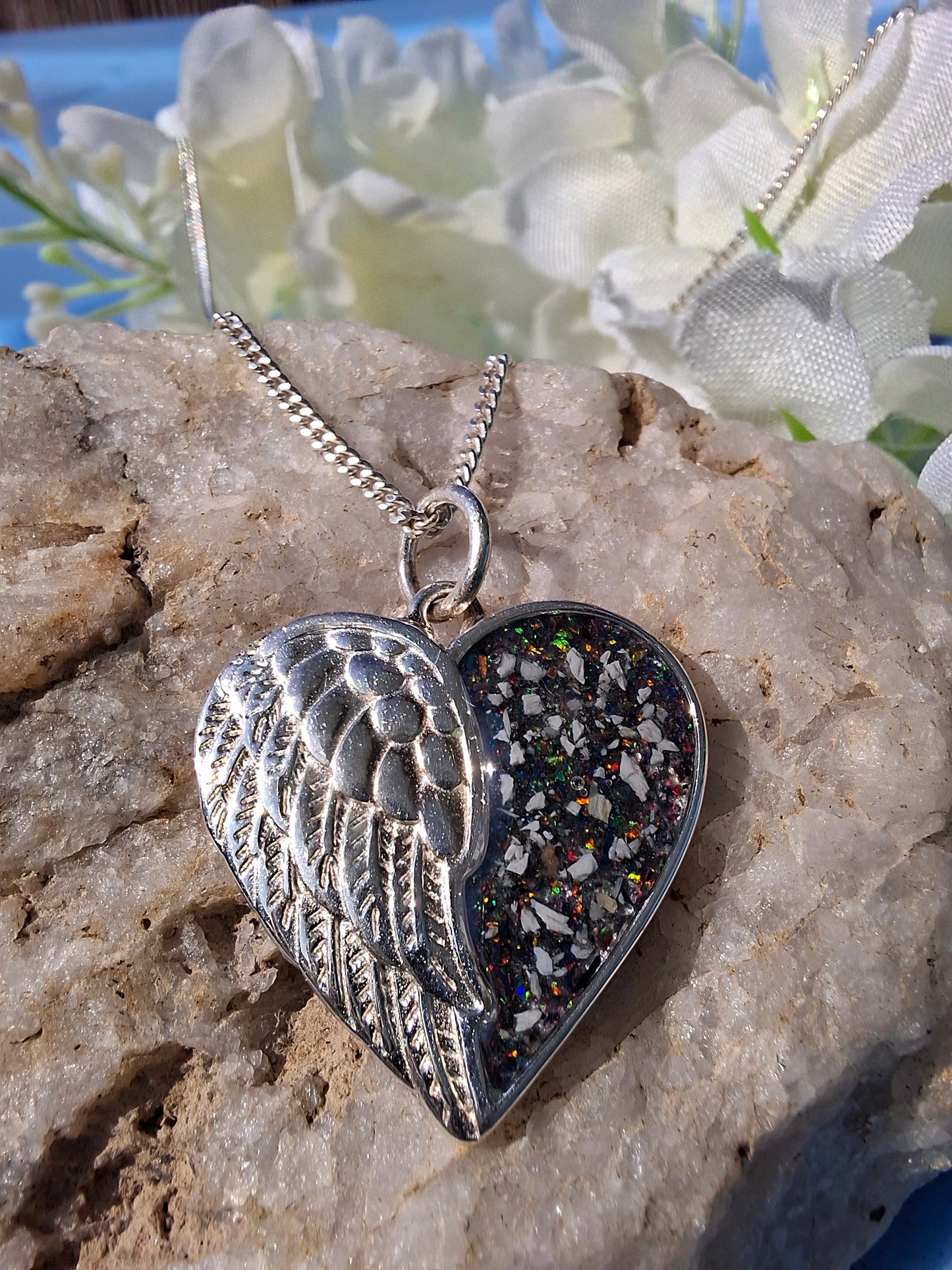 Callista Pendant - 925 Silver Memorial Necklace w/ Inclusions