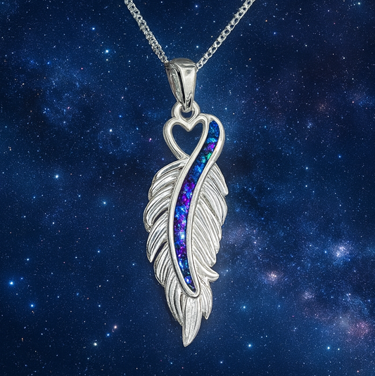 Solara Pendant - 925 Silver Memorial Necklace w/ Inclusions