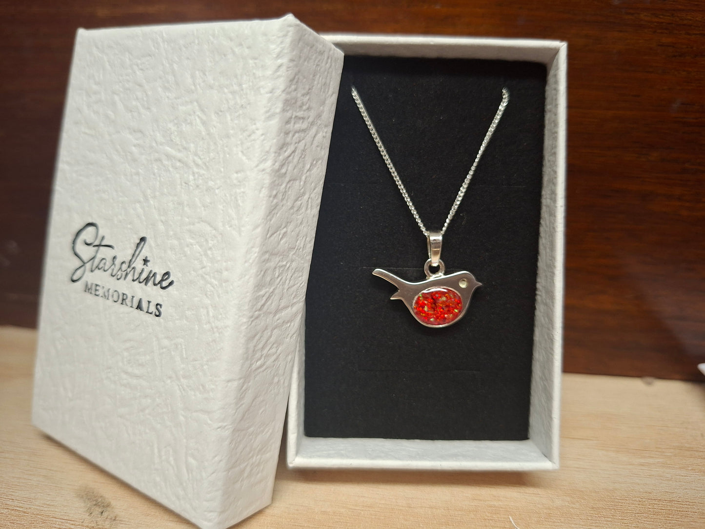 Errai Pendant - 925 Silver Memorial Necklace w/ Inclusions