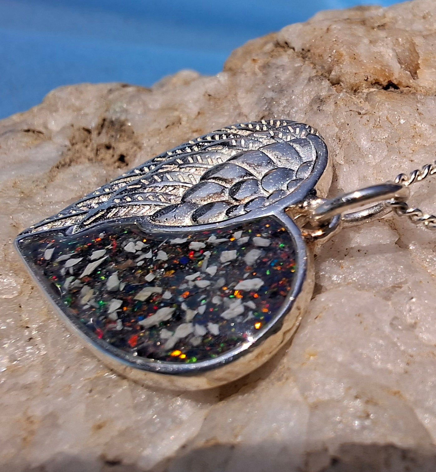 Callista Pendant - 925 Silver Memorial Necklace w/ Inclusions