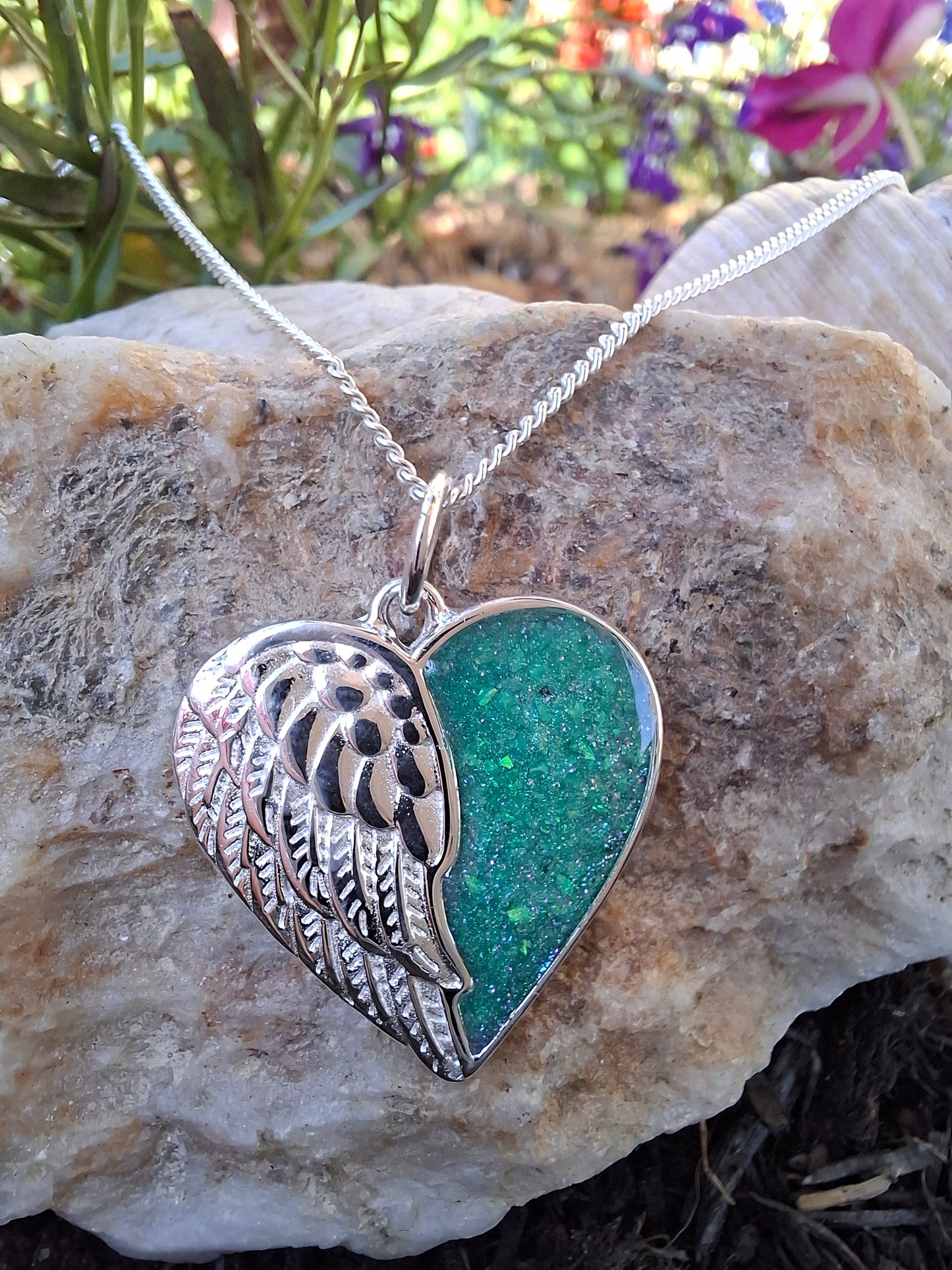 Callista Pendant - 925 Silver Memorial Necklace w/ Inclusions