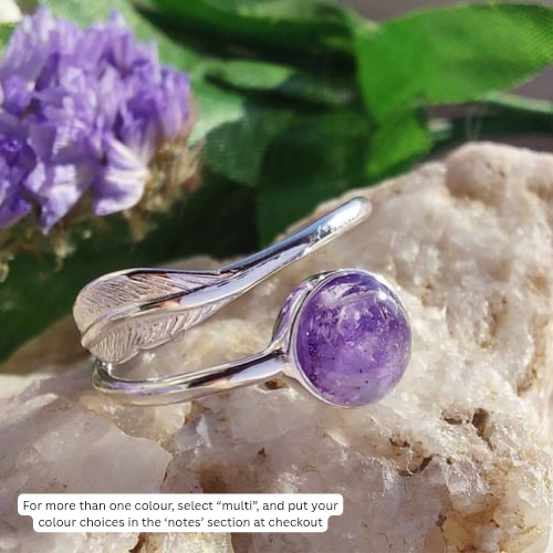 Mira Ring - 925 Silver Memorial Ring w/ Inclusions