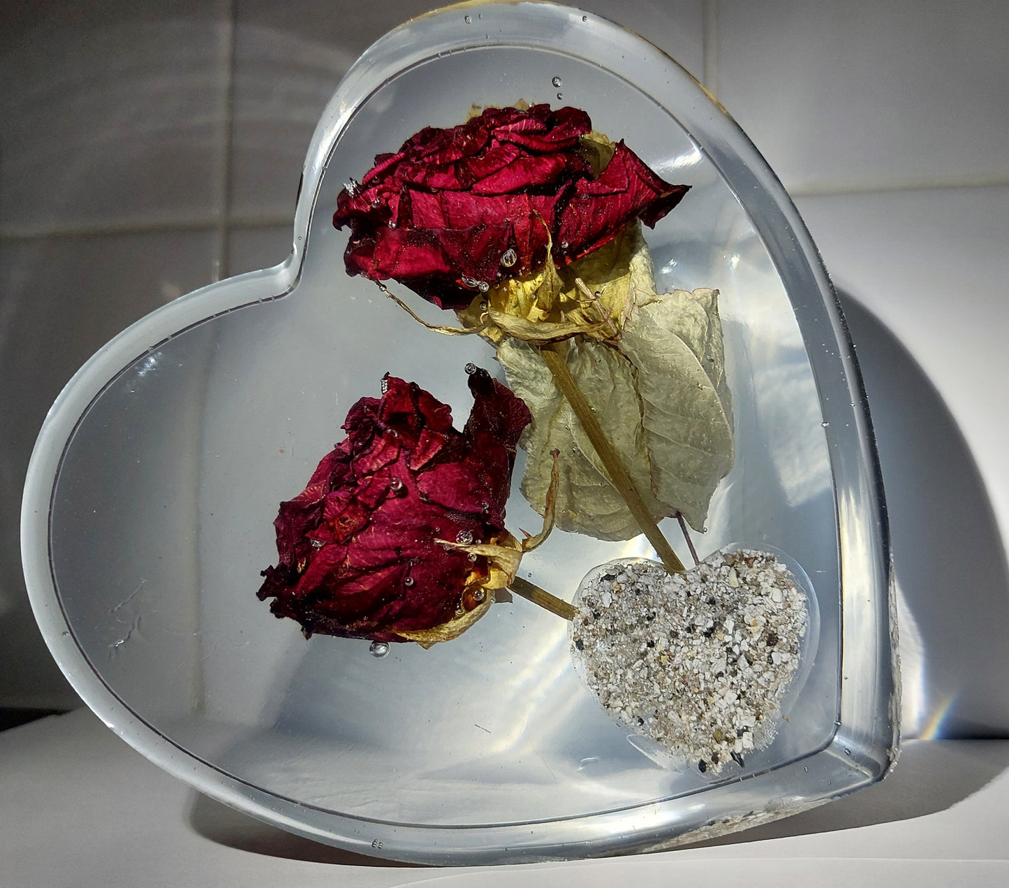 15cm Freestanding Heart - Flower Preservation | Starshine Memorials