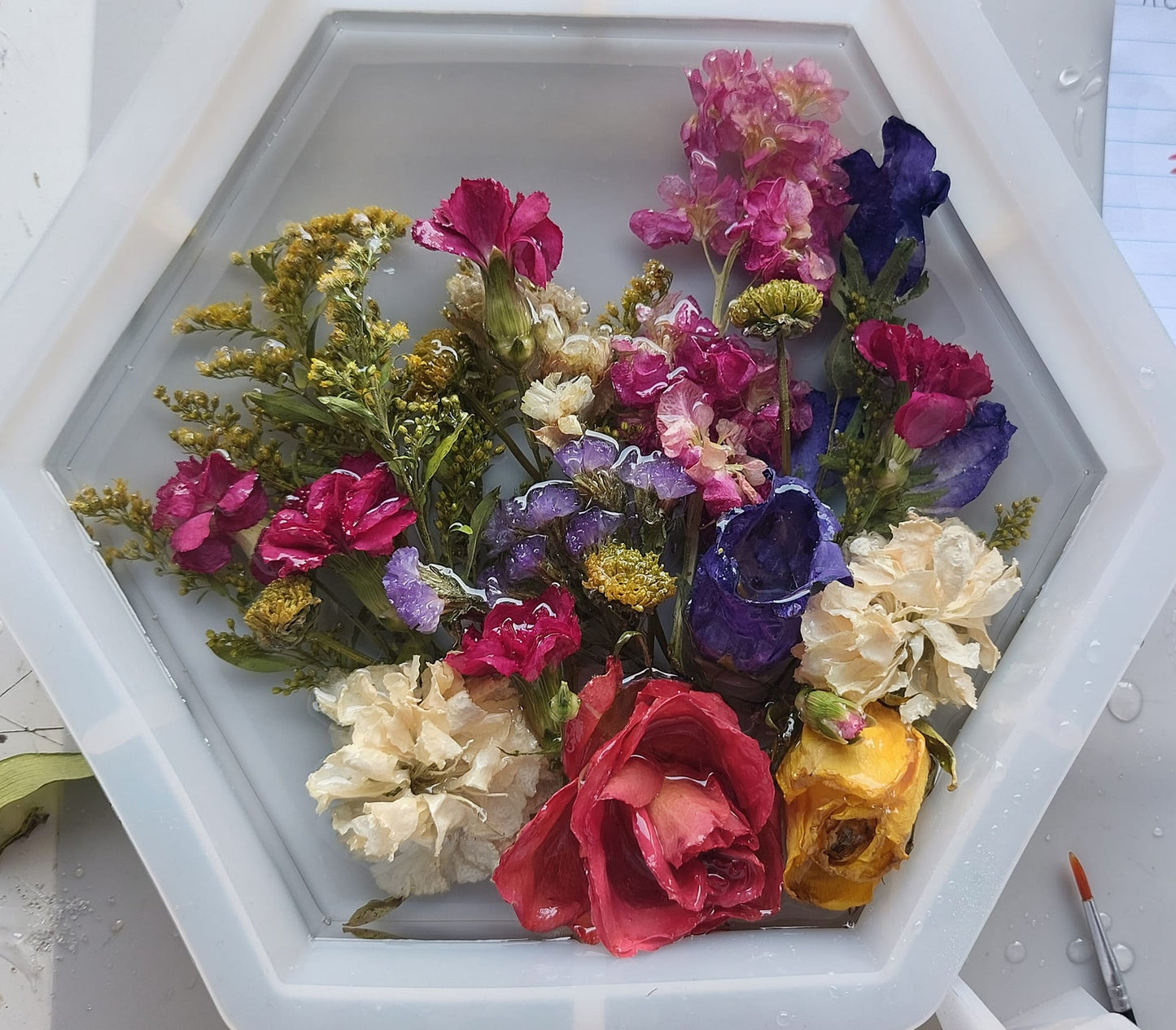 Standing Hexagon - Flower Preservation | Starshine Memorials