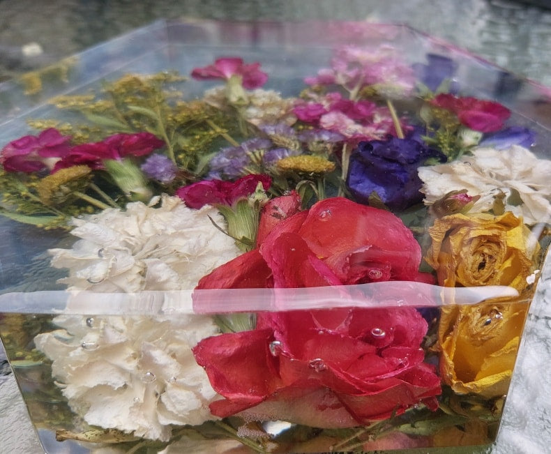 Standing Hexagon - Flower Preservation | Starshine Memorials