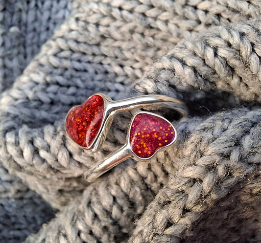 Lunara Ring - 925 Silver Memorial Ring w/ Inclusions