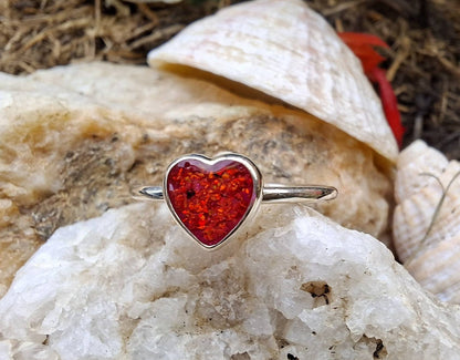 Astra Ring - 925 Silver Memorial Ring w/ Inclusions