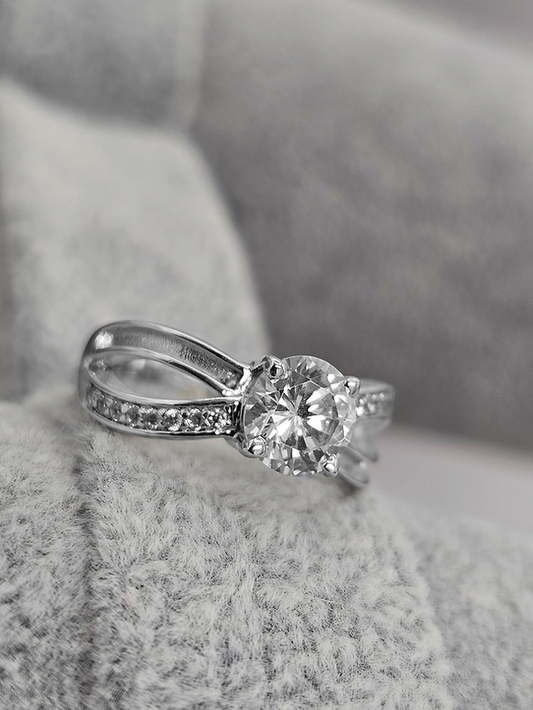 Vega Ring - 925 Silver Memorial Ring w/ Inclusions