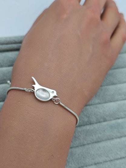 Noctis Bracelet - 925 Silver Memorial Bracelet w/ Inclusions