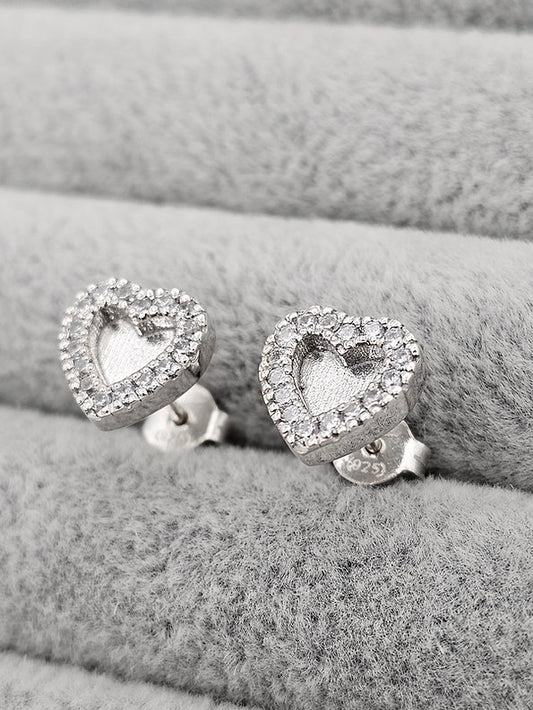 Althea Earrings - 925 Silver Memorial Earrings w/ Inclusions