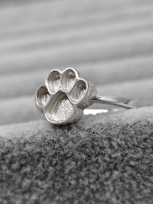 Canis Ring - 925 Silver Memorial Ring w/ Inclusions