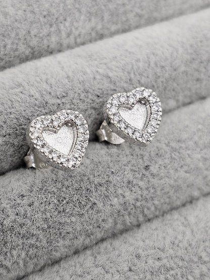 Althea Earrings - 925 Silver Memorial Earrings w/ Inclusions