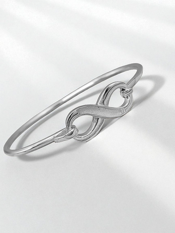 Asteria Bangle - 925 Silver Memorial Bangle w/ Inclusions