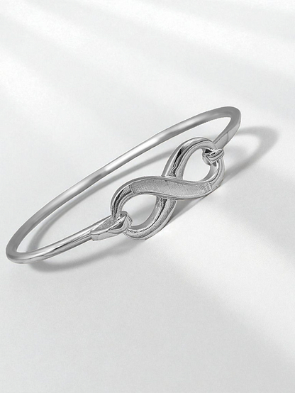 Asteria Bangle - 925 Silver Memorial Bangle w/ Inclusions