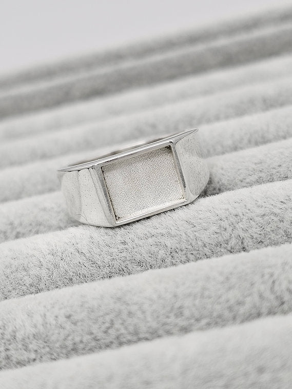 Draco Mens Memorial Ring with ashes, hair or fur