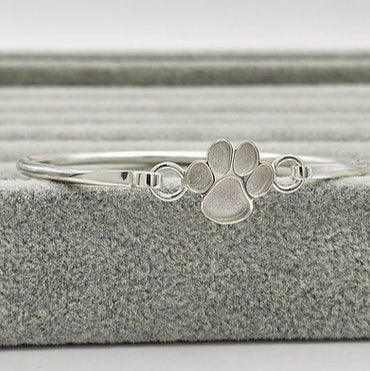 Lupas Bangle - 925 Silver Memorial Bangle w/ Inclusions
