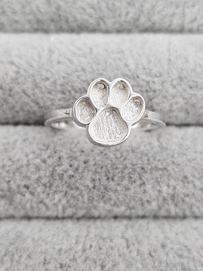 Canis Ring - 925 Silver Memorial Ring w/ Inclusions