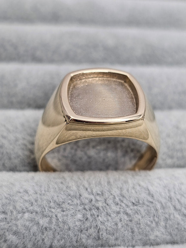 Vela Solid Gold Ring - Memorial Ring w/ Inclusions