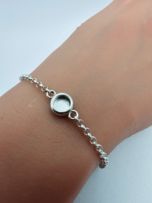 Aquila - 925 Silver Memorial Bracelet w/ Inclusions