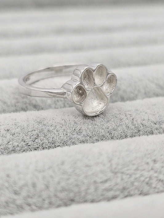 Canis Ring - 925 Silver Memorial Ring w/ Inclusions