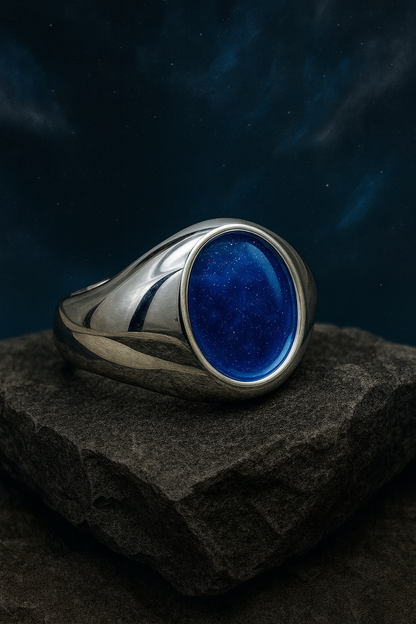 Solarae Gents Memorial Ring - Ashes, hair or fur inclusions