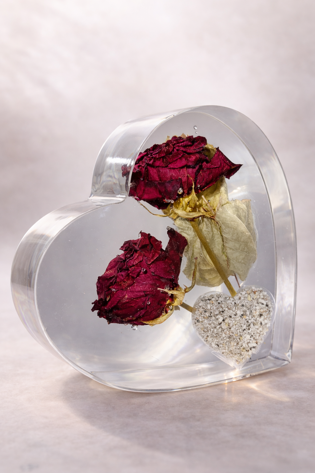 15cm Freestanding Heart - Flower Preservation | Starshine Memorials