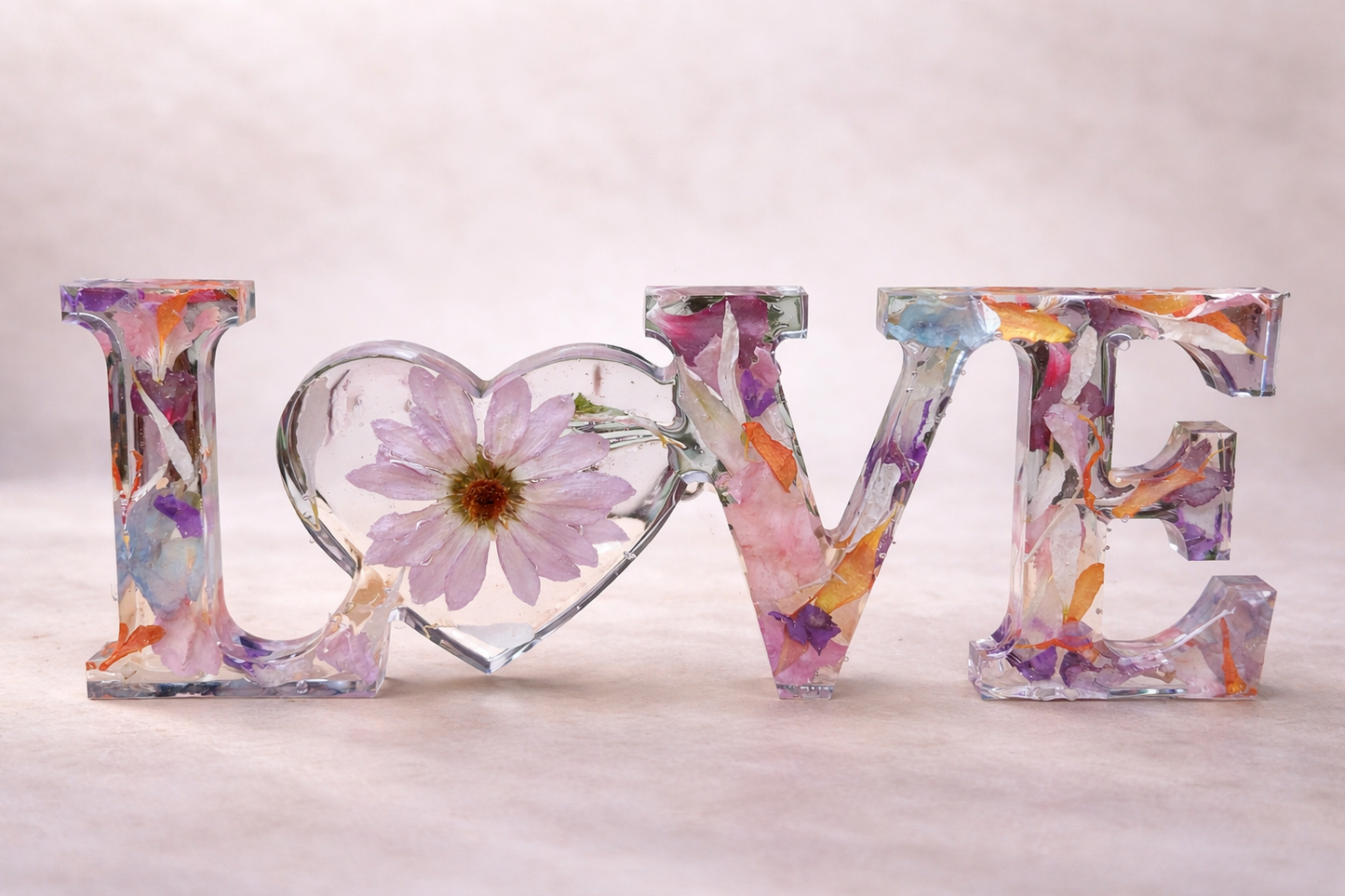 Standing "Love" sign - Flower Preservation | Starshine Memorials