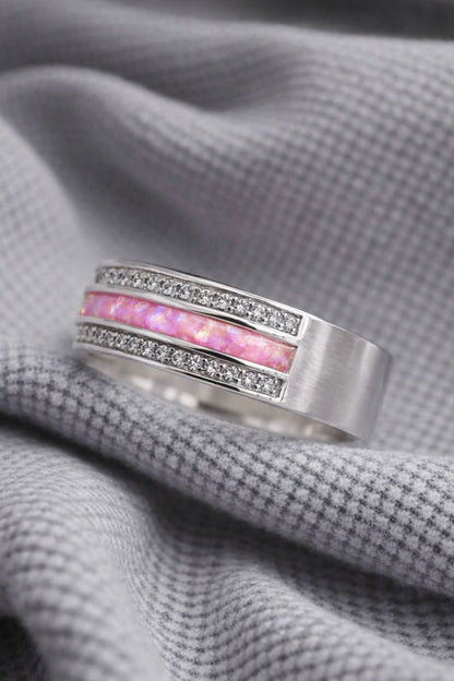 Nyvara Memorial Ring - 925 Silver Memorial Ring w/ Inclusions