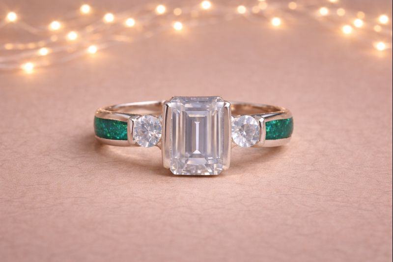 Caelia Ring - 925 Silver Memorial Ring w/ Inclusions
