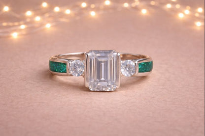 Caelia Ring - 925 Silver Memorial Ring w/ Inclusions