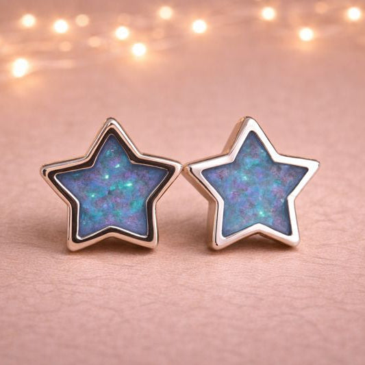 Lunara Earrings - 925 Silver Memorial Earrings w/ Inclusions